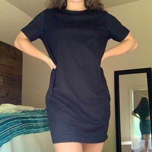 H&M Black T-Shirt Dress